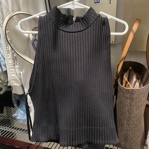 Black and gold crop top